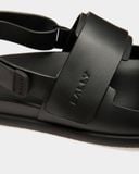  Dép Nam Bally Newport Sandal 'Black' 