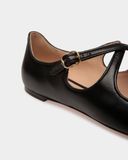  Giày Nữ Bally Ballyrina Flat 'Black' 