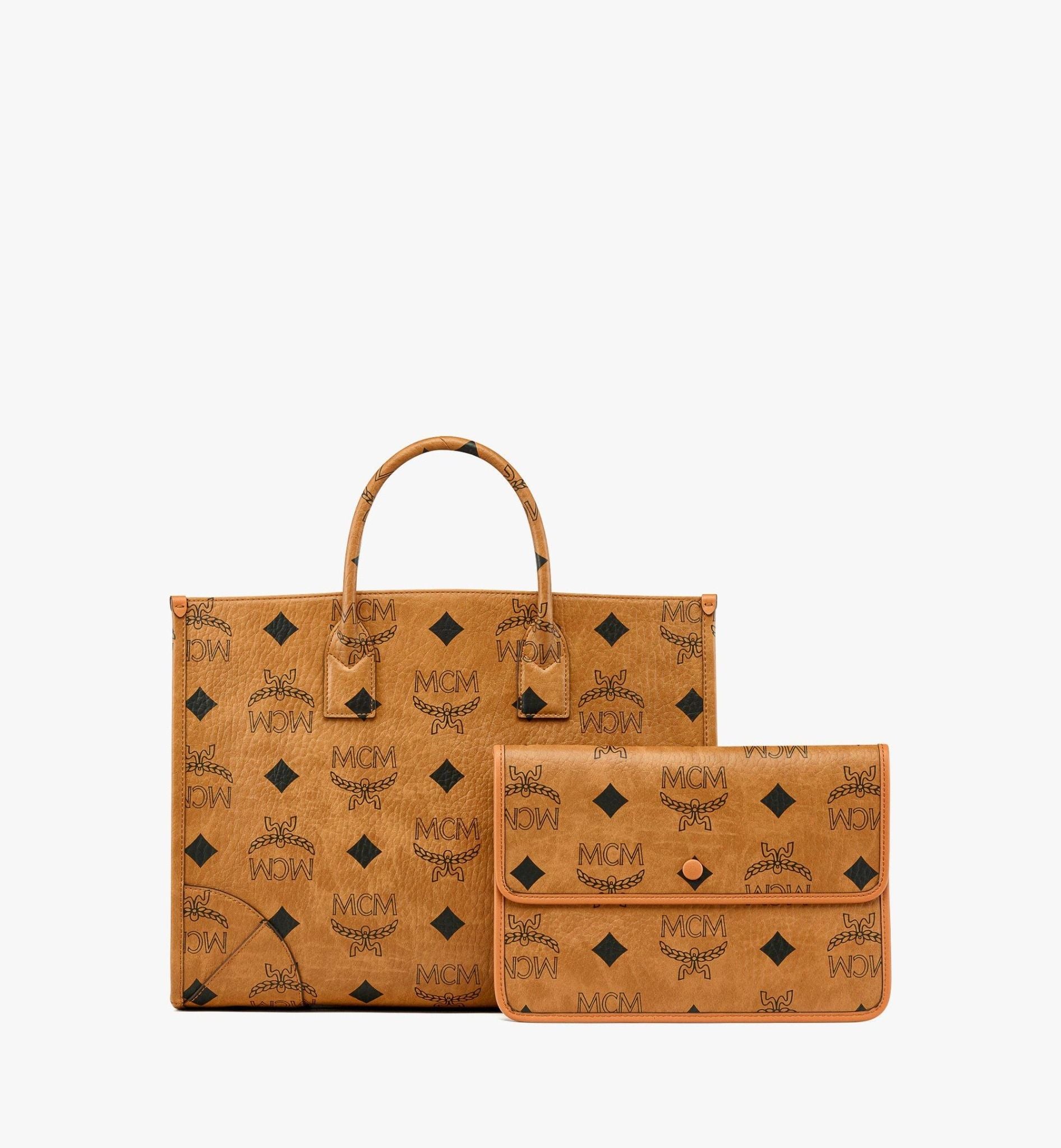  Túi MCM München Tote 'Cognac' 