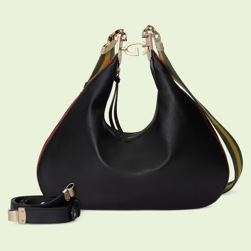  Túi Nữ Gucci Attache Large Shoulder Bag 'Black' ‎ 