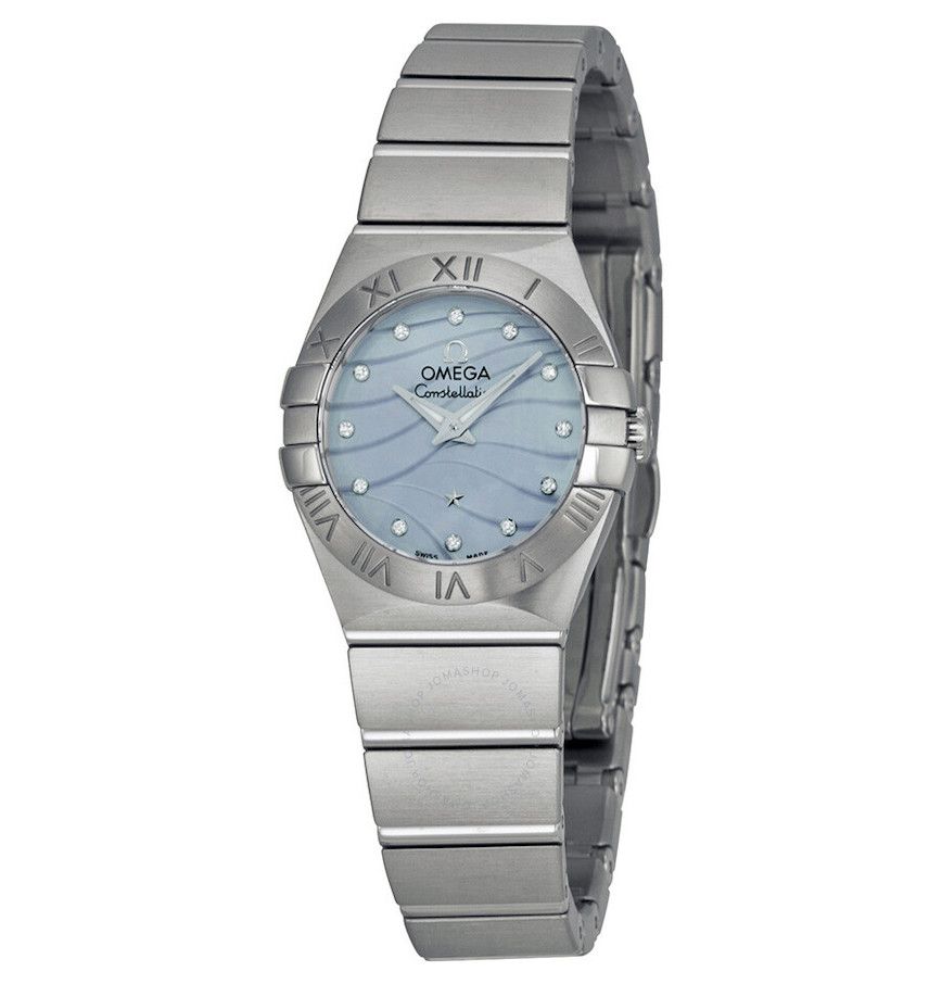  Đồng Hồ Nữ OMEGA Constellation Blue Mother of Pearl Dial Ladies 