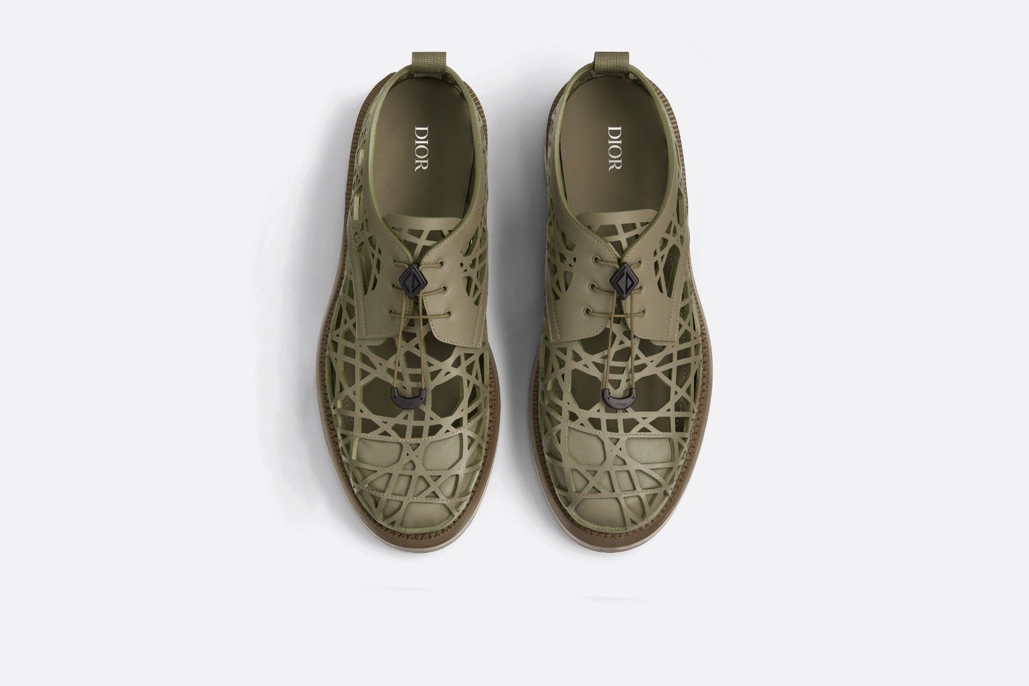 靴 Dior Carlo Derby Shoe Khaki Beige Giày Nam Dior Carlo Derby Shoe Protective 'Khaki Beige