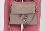  Túi Nữ Chloe Faye Small Bag In Smooth Suede Calfskin 'Tan' 