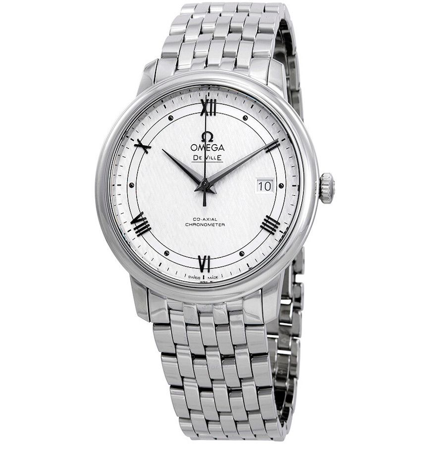  Đồng Hồ Nam OMEGA De Ville Automatic Silvery White Dial 