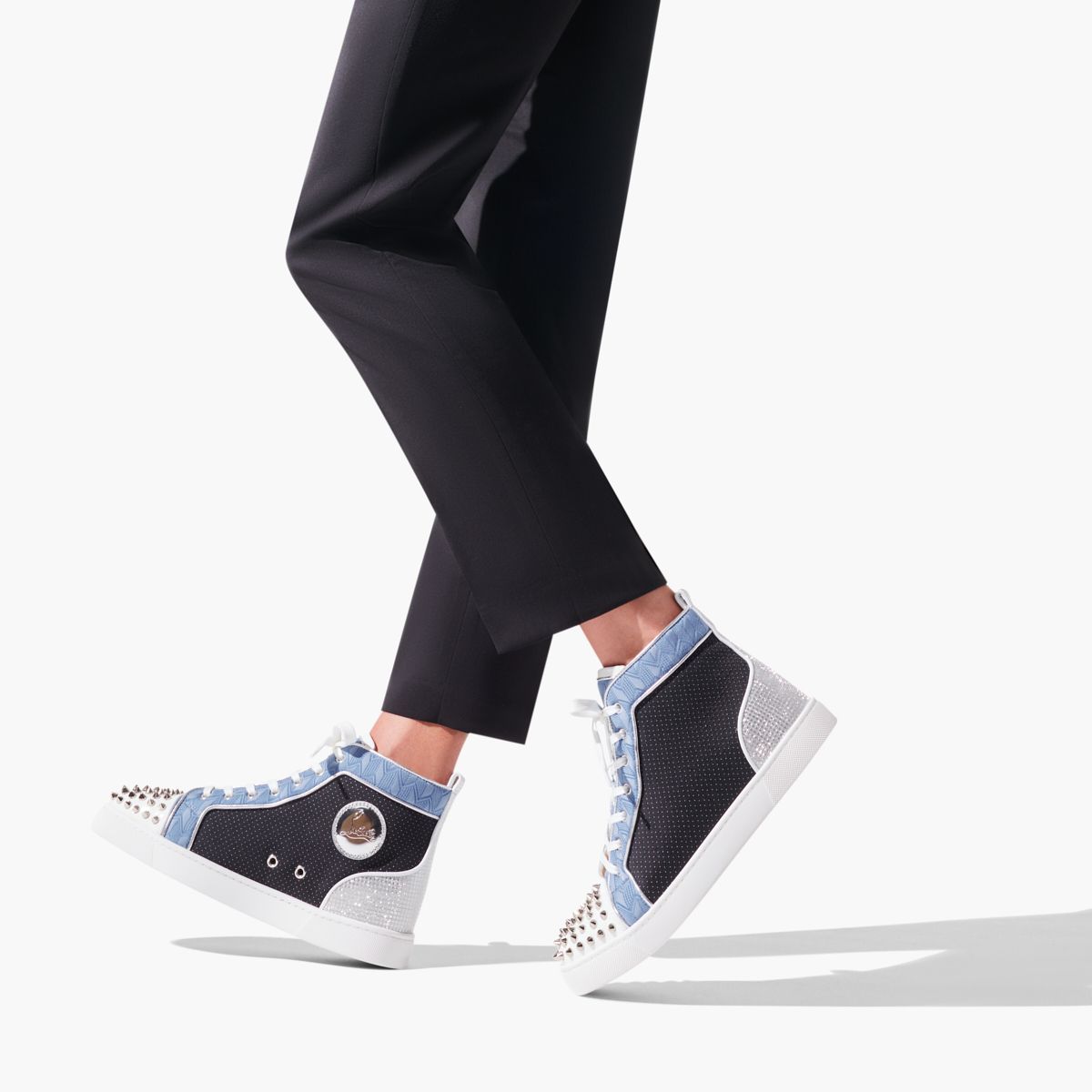  Giày Nam Christian Louboutin Lou Spikes Orlato 'Multicolor' 