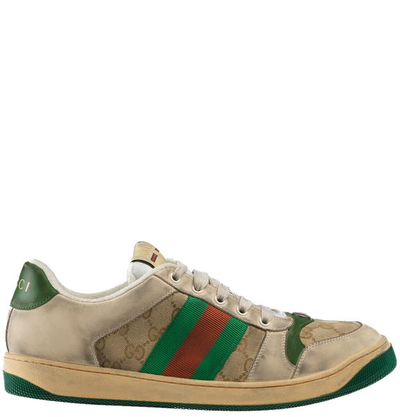  Giày Nam Gucci Screener GG Sneaker Leather 'GG Canvas' 
