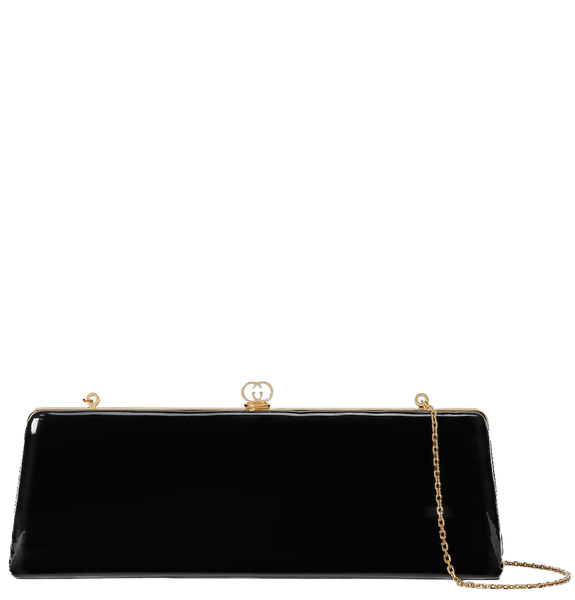  Túi Nữ Gucci Broadway Small Patent Evening Bag 'Black' 