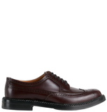  Giày Nam Gucci Lace Up Brogue Dark Bordeaux Leather 'Brown' 