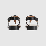  Dép Nữ Gucci Sandal With Horsebit  Leather 'Black' 