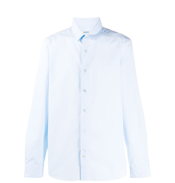  Áo Nam Kenzo Printing Logo Long Sleeves Shirt 'Light Blue' 