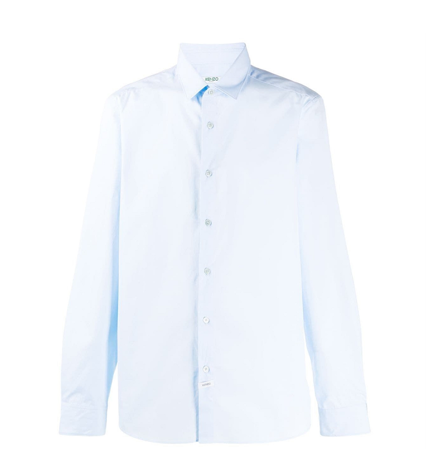  Áo Nam Kenzo Printing Logo Long Sleeves Shirt 'Light Blue' 