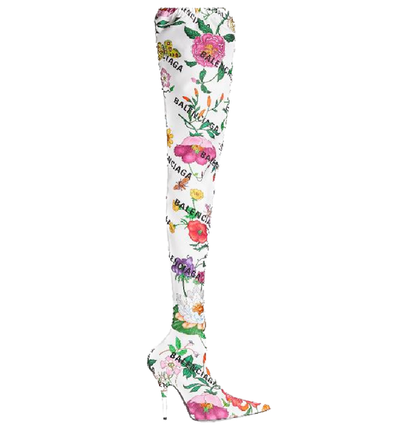  Giày Nữ Gucci The Hacker Project Knife Boots Balenciaga Flora Print 'Black Jersey' 