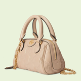 Túi Nữ Gucci GG Matelassé Leather Top Handle Bag 'Beige' 