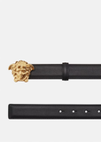  Thắt Lưng Nam Versace La Medusa Logo Belt 'Gold Black' 