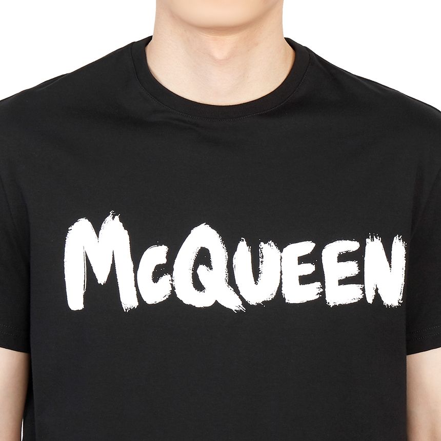 Áo Nam Alexander McQueen Graffiti Logo T-Shirt Black 622104-QSZ57-0901 –  LUXITY