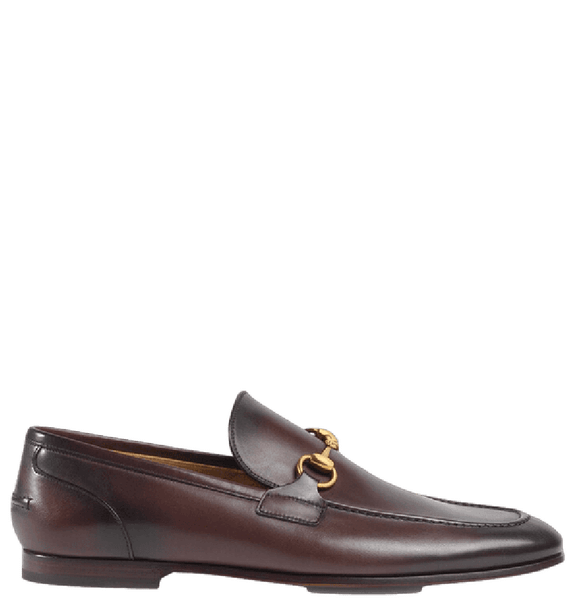  Giày Nam Gucci Jordaan Loafer Leather 'Dark Brown' 