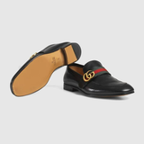  Giày Nam Gucci Leather Loafers Moccasins Quentin 'Brown' 
