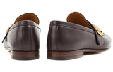  Giày Nam Gucci Leather Loafers Moccasins Quentin 'Brown' 