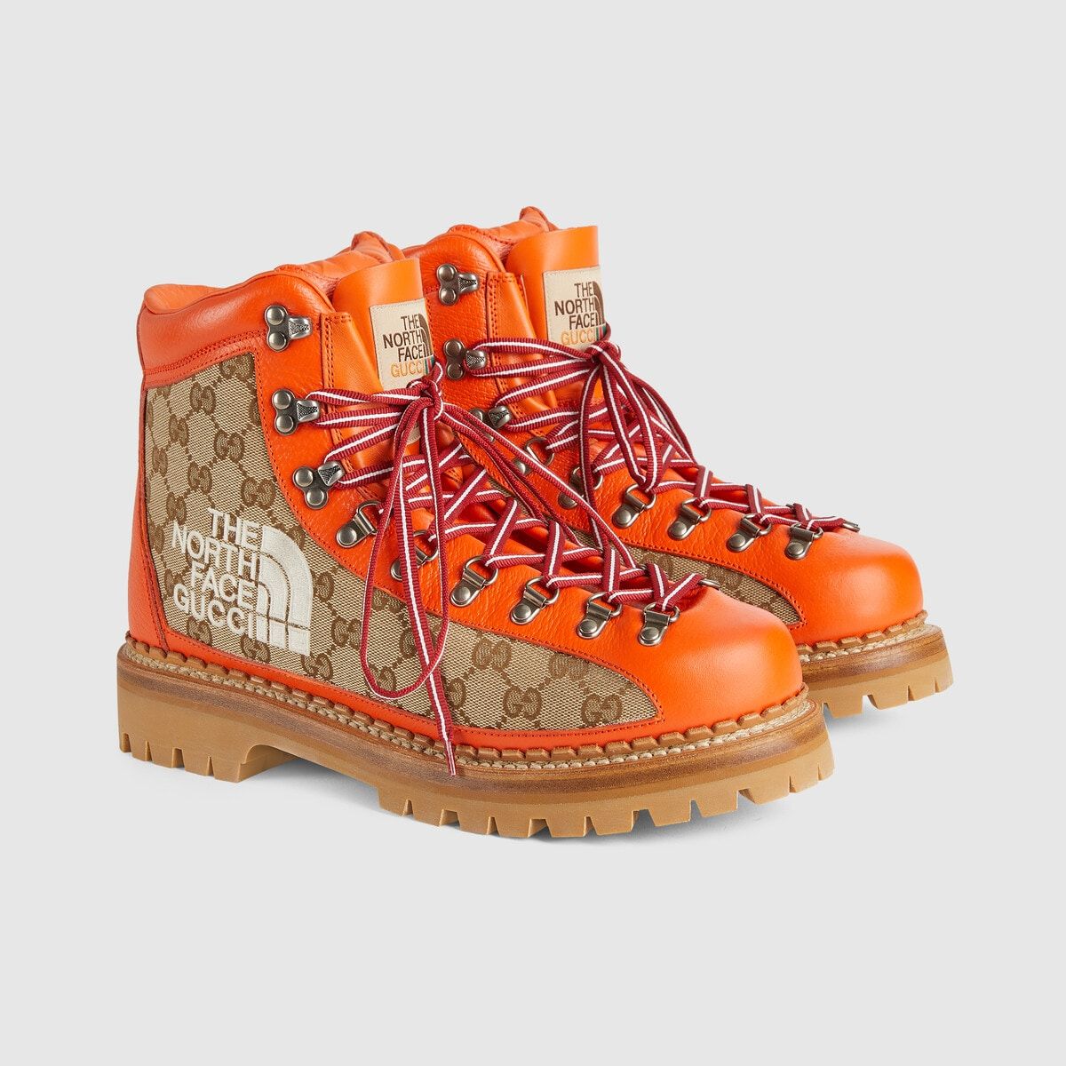  Giày Nam Gucci The North Face x Gucci Boot 'Beige Ebony' 