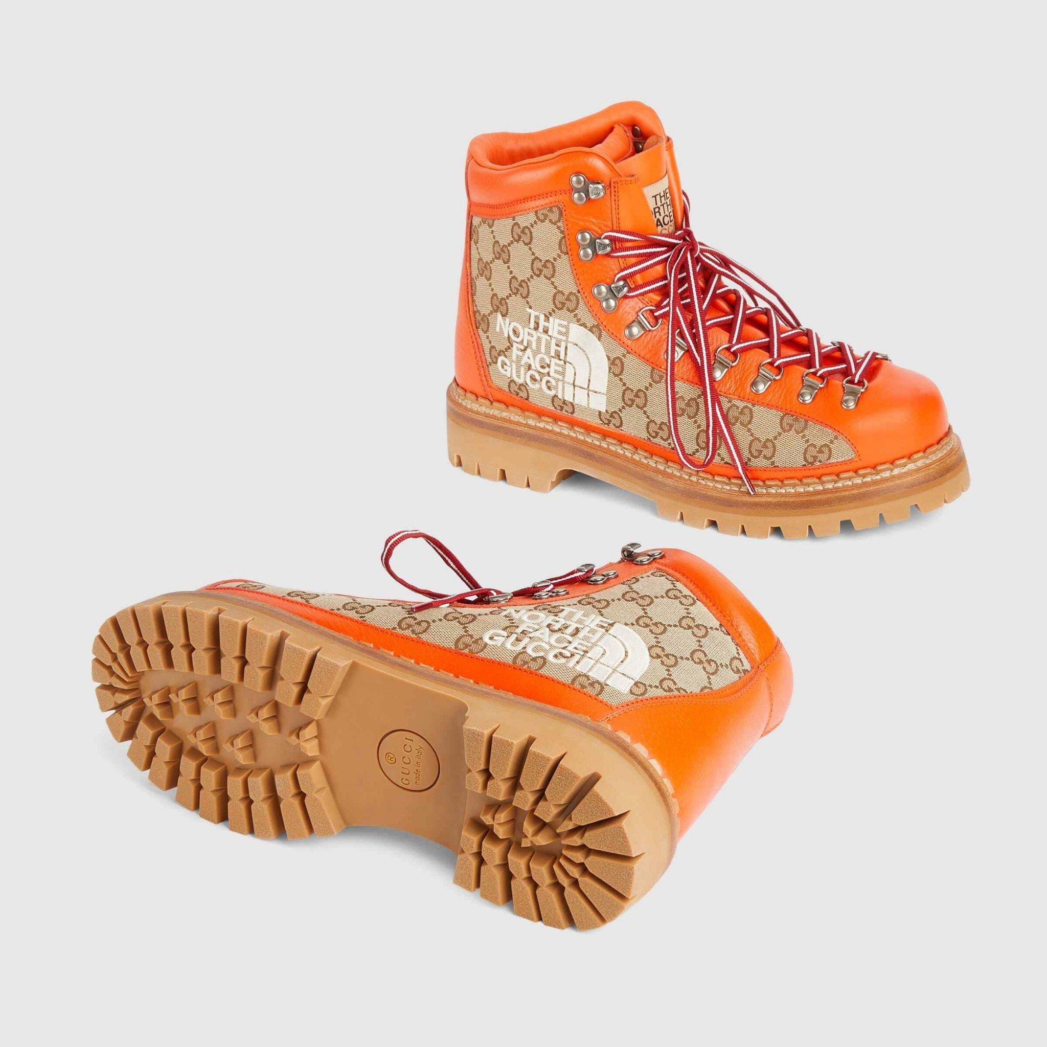  Giày Nam Gucci The North Face x Gucci Boot 'Beige Ebony' 