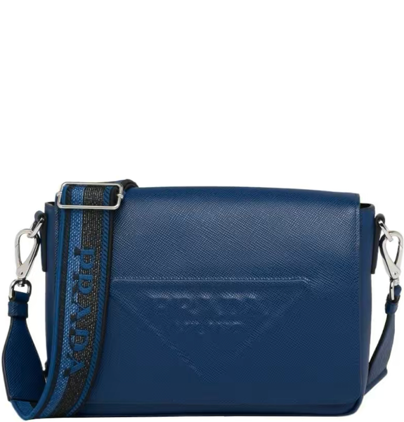  Túi Nam Prada Saffiano Leather Shoulder 'Bluette' 