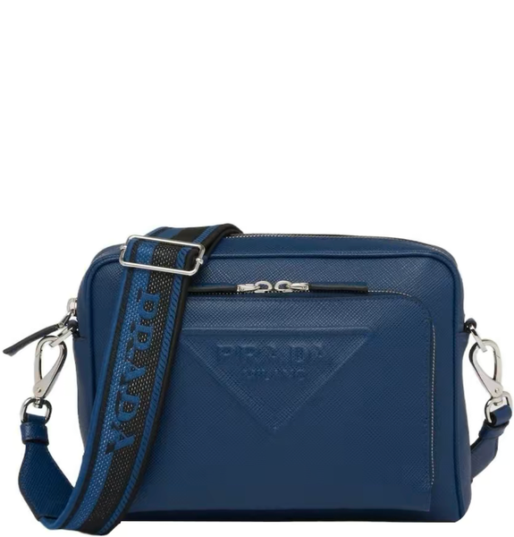  Túi Nam Prada Saffiano Leather Shoulder 'Bluette' 