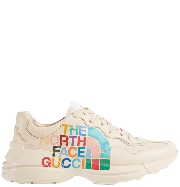  Giày Nam The North Face X Gucci Rhyton Sneaker 'Ivory' 