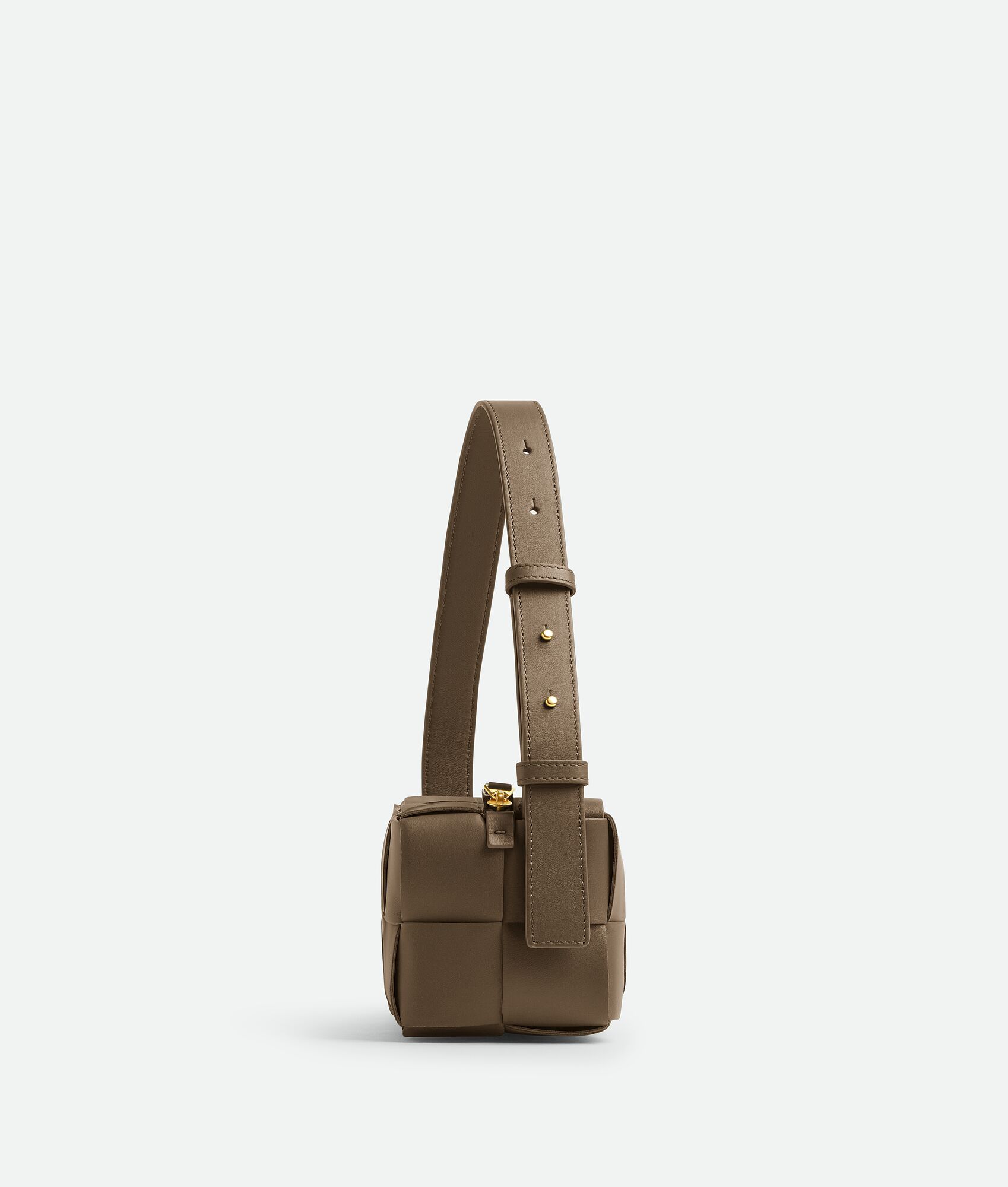  Túi Nữ Bottega Veneta Small Brick Cassette 'Taupe Grey' 