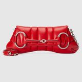  Túi Nữ Gucci Horsebit Chain Medium Shoulder Bag 'Red' 