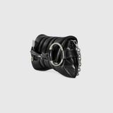  Túi Nữ Gucci Horsebit Chain Medium Shoulder Bag 'Black' 