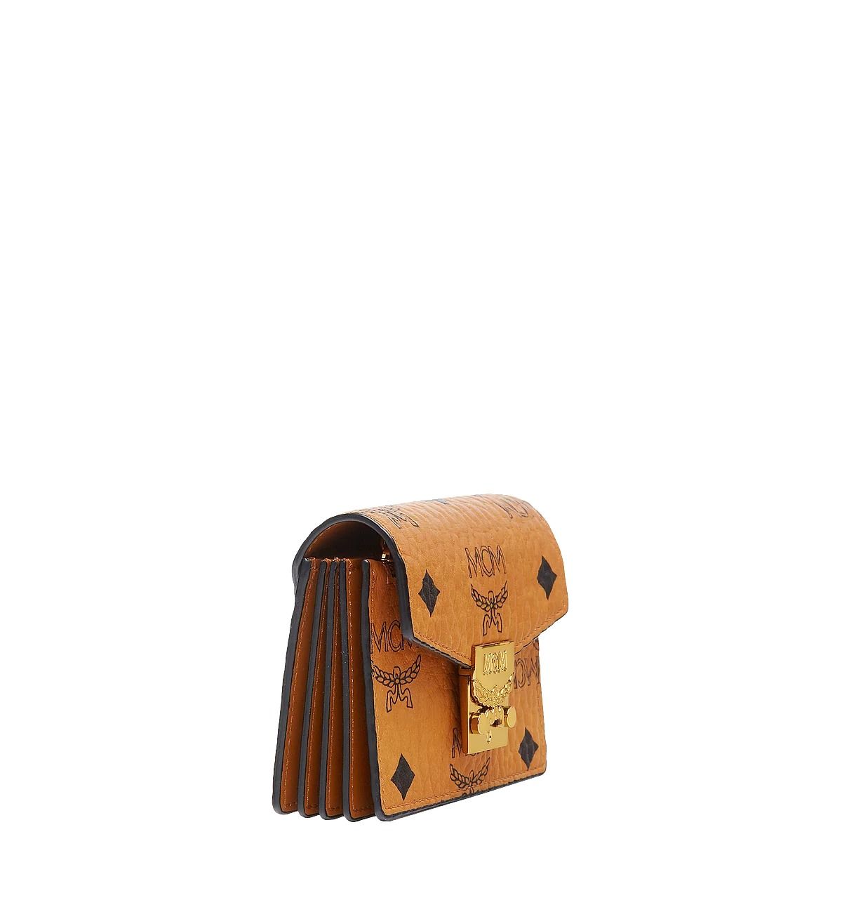 Ví Nữ MCM Tracy Accordion Card Holder Visetos 'Cognac