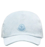  Mũ Nữ Moncler Logo Corduroy Baseball Cap 'Ice Blue' 
