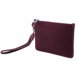  Túi Nữ Moschino Logo Embroidery Neoprene Clutch 'Purple' 