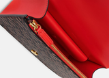  Túi Nữ Versace Virtus La Greca 'Red Brown' 