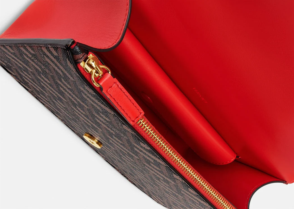  Túi Nữ Versace Virtus La Greca 'Red Brown' 