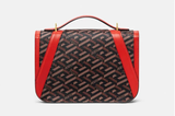  Túi Nữ Versace Virtus La Greca 'Red Brown' 