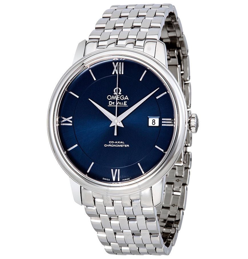  Đồng Hồ Nam OMEGA De Ville Prestige Automatic 'Blue' Dial 