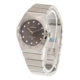  Đồng Hồ Nữ OMEGA Constellation Manhattan Quartz Diamond Grey Dial Ladies 