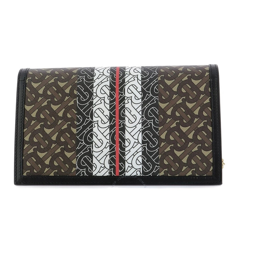  Túi Burberry Bridle Stripe Monogram TB Envelope Strap 'Brown' 