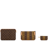  Túi Nam Louis Vuitton Trio Messenger Monogram Stripes 'Brown Canvas' 