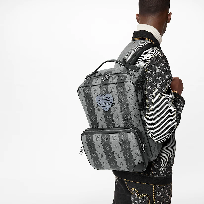  Balo Nam Louis Vuitton Utiliary Monogram Stripes 'Eclipse Canvas' 