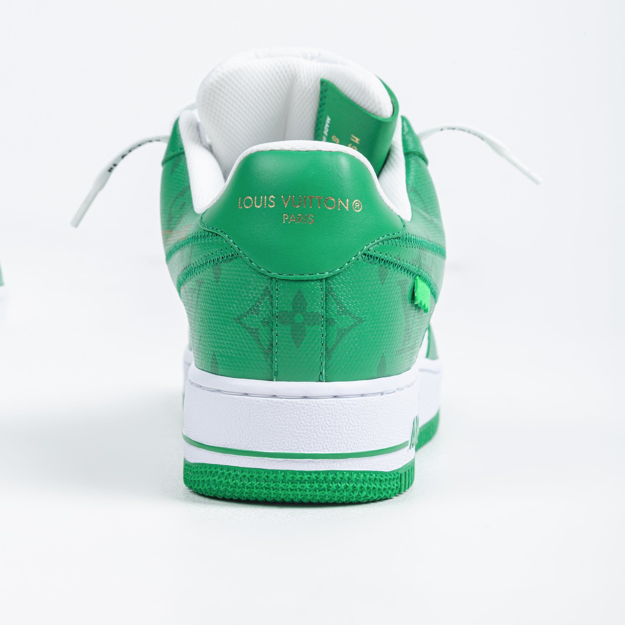 $20,000 Louis Vuitton Nike Air Force 1 White Green By Virgil Abloh 