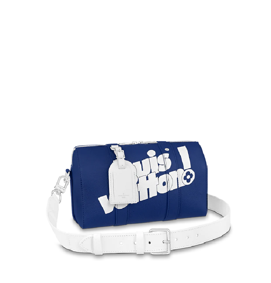  Túi Nam Louis Vuitton Nam City Keepall 'Blue Leather' 