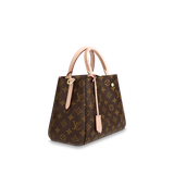  Túi Nữ Louis Vuitton Montaigne BB Monogram 'Brown Canvas' 