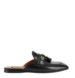  Giày Nữ Gucci Slipper With Tassels Leather 'Black' 