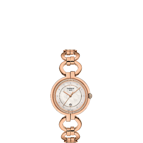  Đồng Hồ Nữ Tissot Flamingo Diamond Mother of Pearl Dial 'Pịnk' 