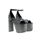  Giày Nữ Balenciaga Camden Sandals 'Satin' 