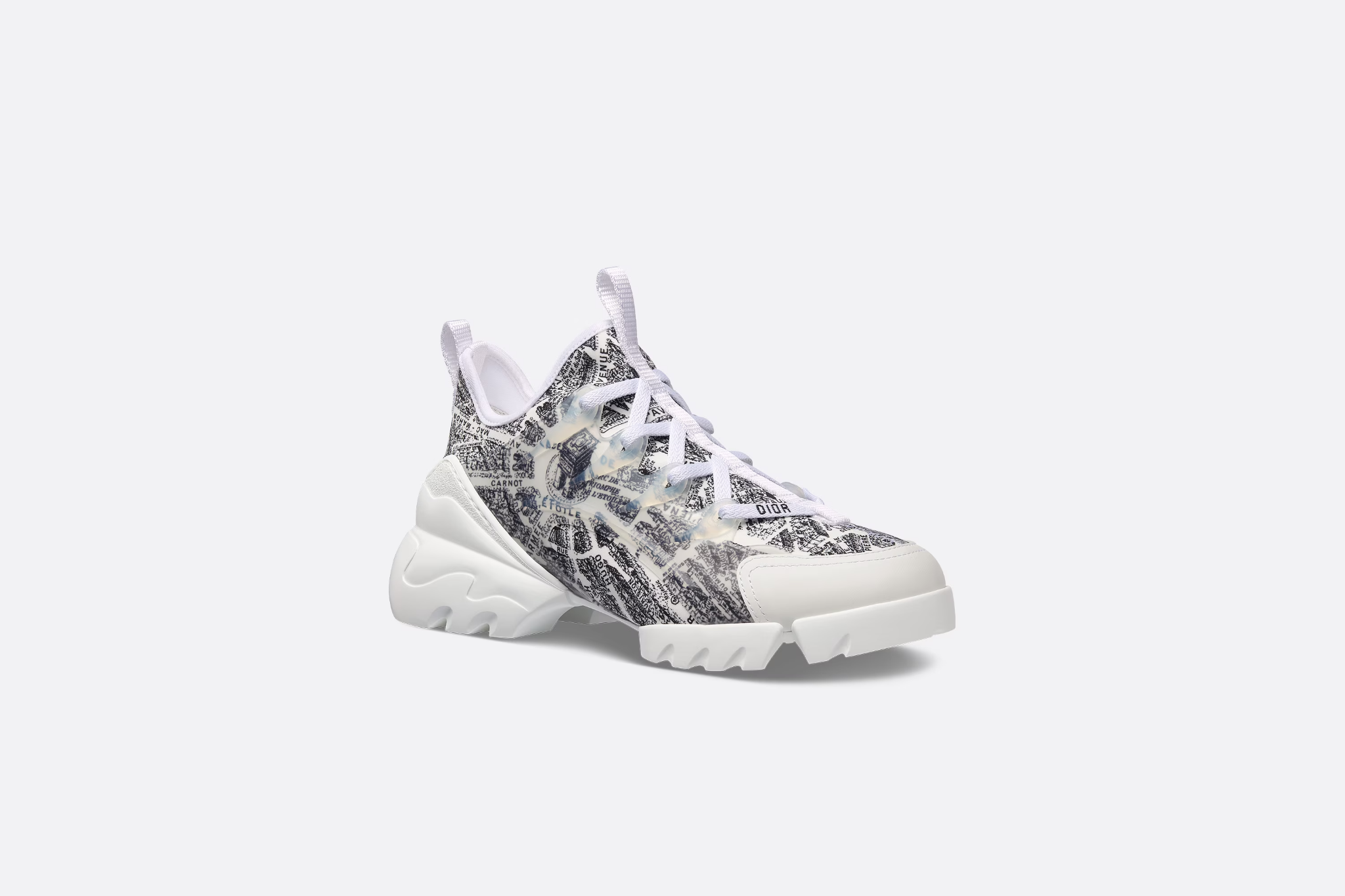 GIÀY Dior DConnect Sneaker White and GoldTone Technical Fabric with Rêve DInfini  Print