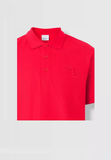  Áo Burberry B Logo-emboirdered Polo 'Red' 