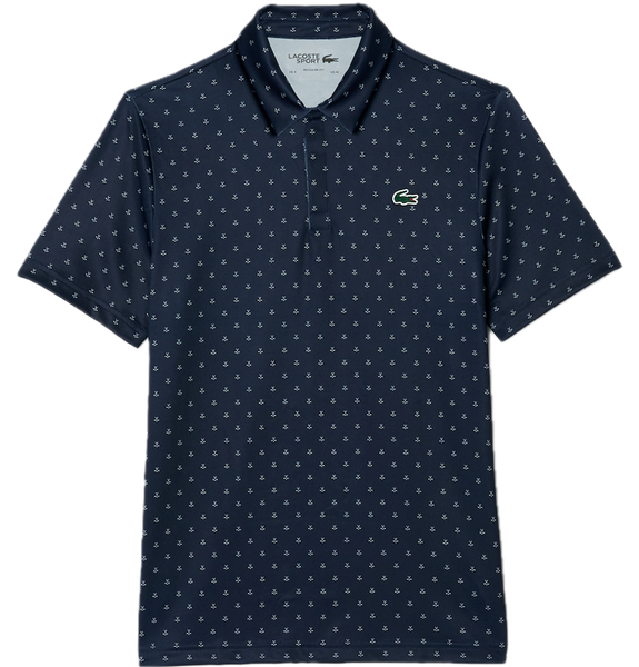  Áo Lacoste Anti-UV Printed Golf 'Blue' 